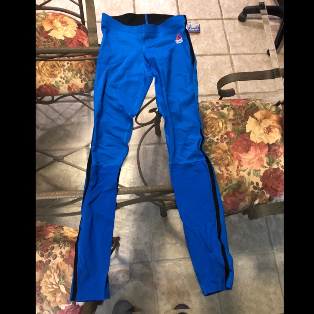 EUC Reebok Crossfit Leggings Blue Small